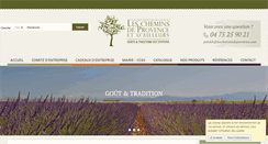 Desktop Screenshot of lescheminsdeprovence.com